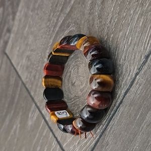 Multi color authentic tiger eye bracelet